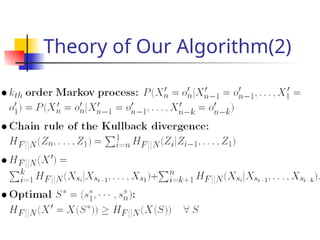 Theory of Our Algorithm(2)
 