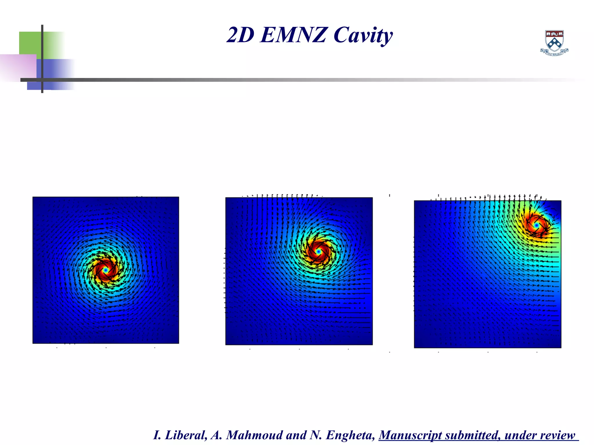 2D EMNZ Cavity
I. Liberal, A. Mahmoud and N. Engheta, Manuscript submitted, under review
 