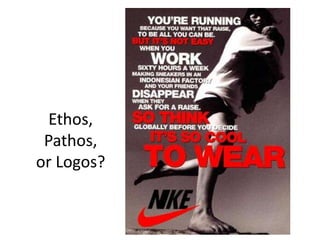 Ethos,
Pathos,
or Logos?

 