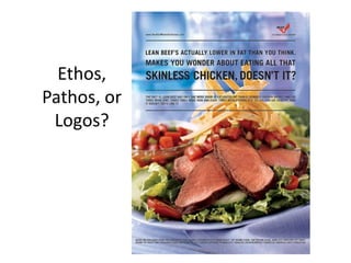 Ethos,
Pathos, or
Logos?

 