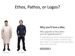 Ethos, Pathos, or Logos?

 