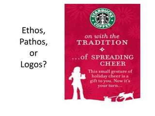 Ethos,
Pathos,
or
Logos?

 