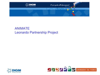 ANIMATE
Leonardo Partnership Project
 