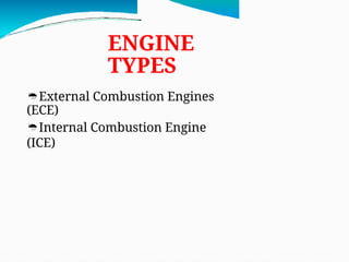 Introduction of Engines to Engineering students | PPTX