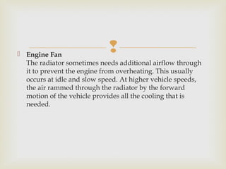 Engine cooling system PPT