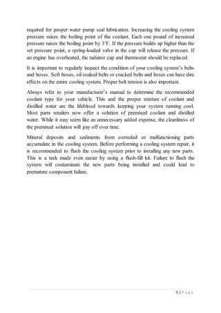 Engine cooling system DOCX
