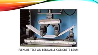 FLEXURE TEST ON BENDABLE CONCRETE BEAM
 