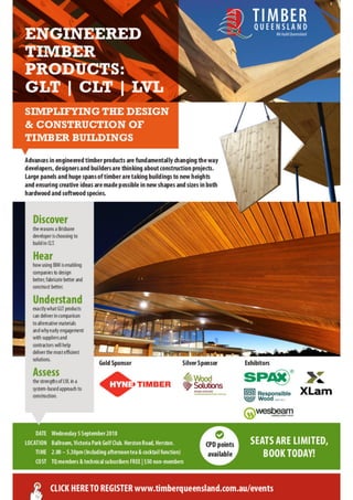 Engineered timber products glt  clt  lvl 