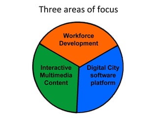 Three areas of focus 