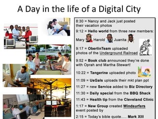 A Day in the life of a Digital City 