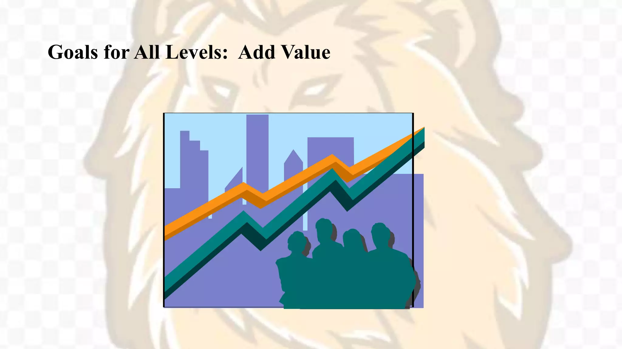 Goals for All Levels: Add Value
 