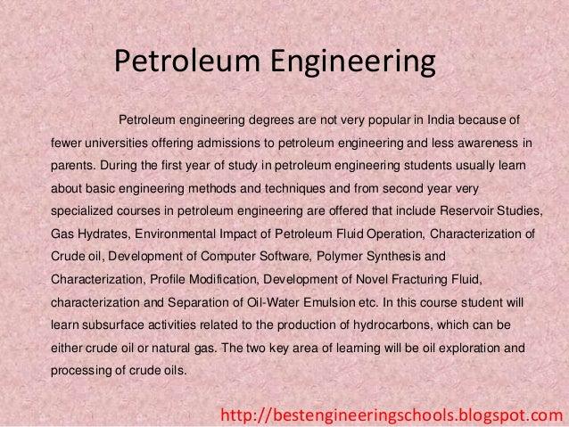 petroleum engineering colleges