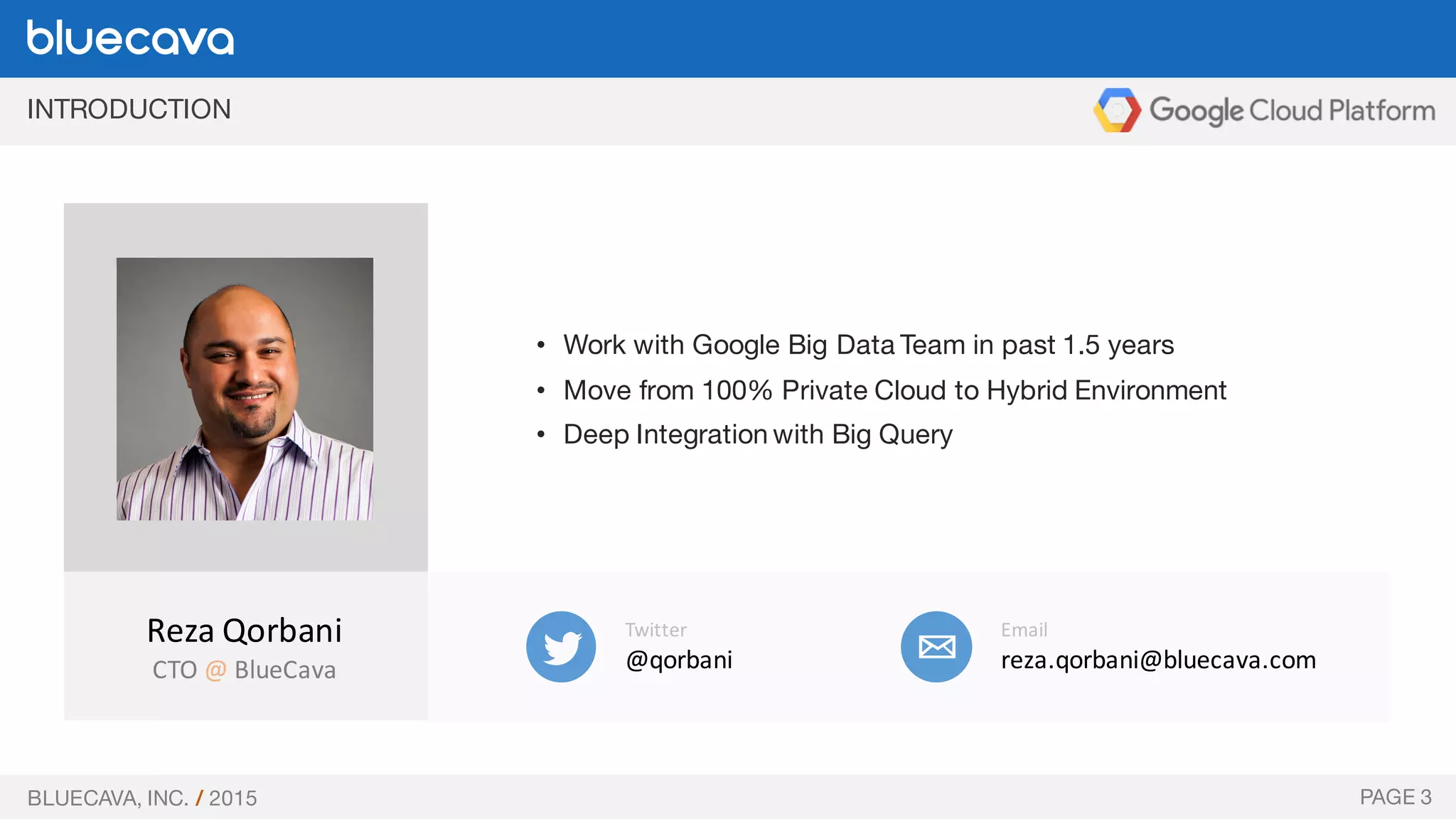 BlueCava and Google Cloud Platform
