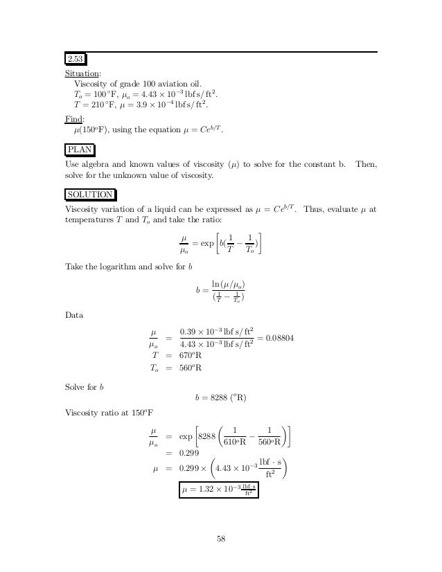 Engineering Fluid Mechanics 10th Edition Elger Solutions Manual