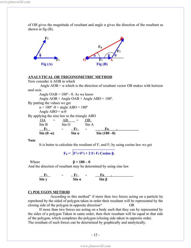 Engineering Mechanics Notes Pdf