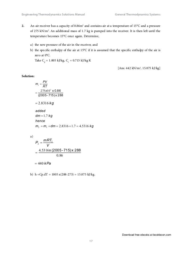 Thermodynamics solution manual pdf 8th