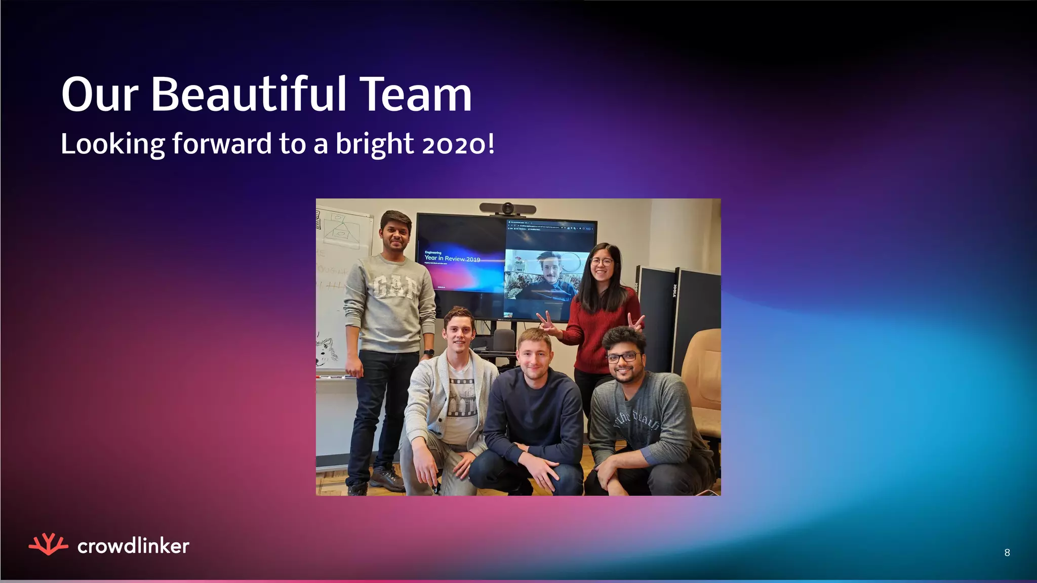 8
Our Beautiful Team
Looking forward to a bright 2020!
 