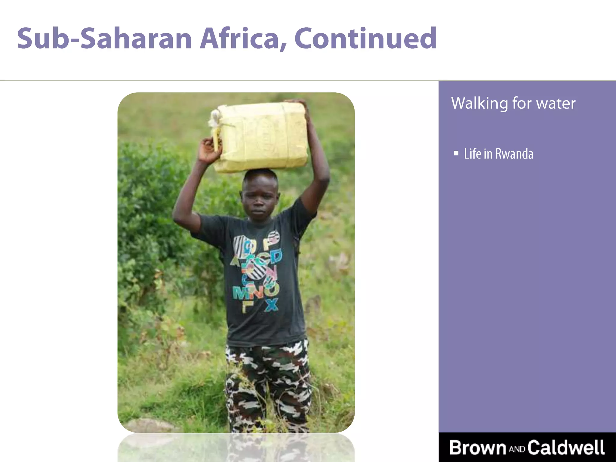 Sub-Saharan Africa, ContinuedLife in RwandaWalking for water