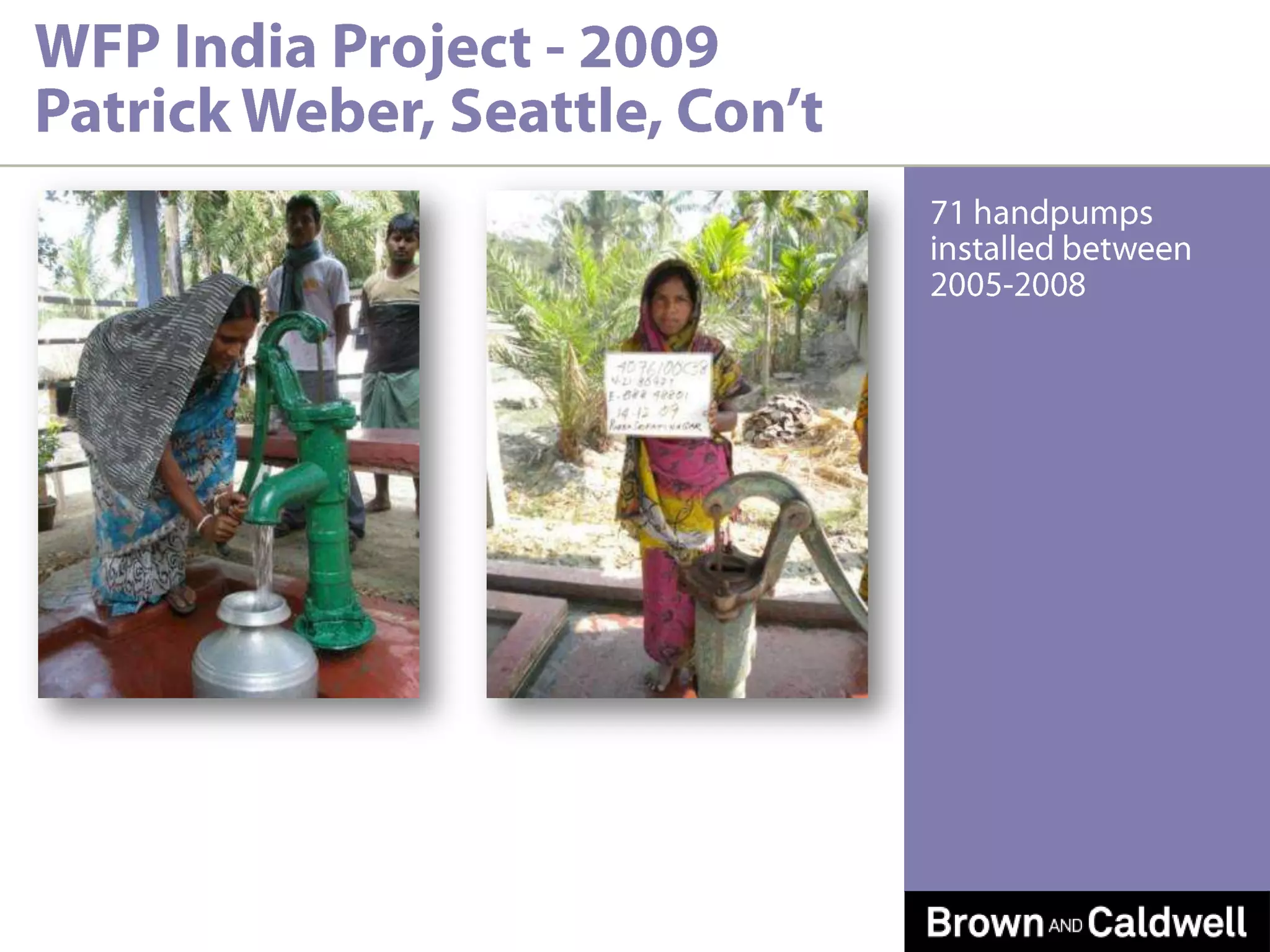 WFP India Project - 2009Patrick Weber, Seattle, Con’tLocal geology…