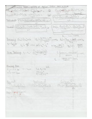 Engineering analysis exam(s) hand written formula sheets | PDF