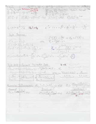 Engineering analysis exam(s) hand written formula sheets | PDF