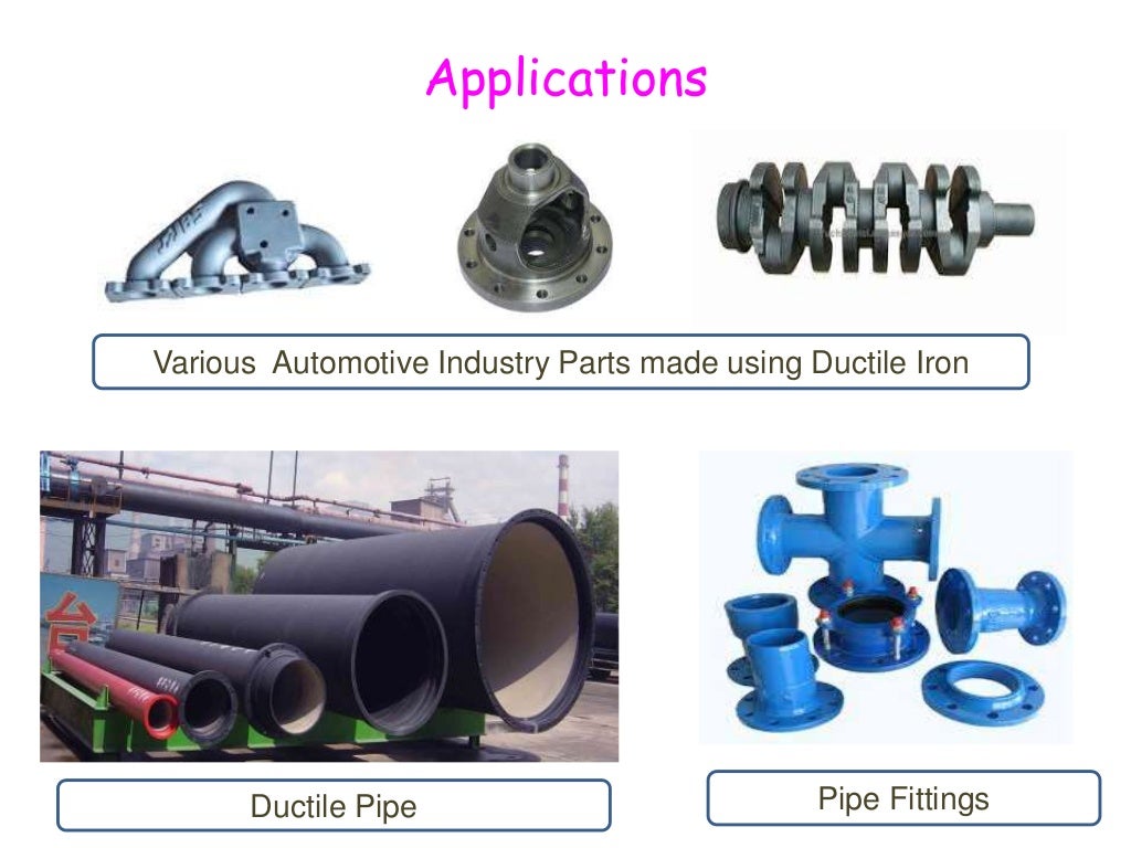 Various types of engineering cast iron