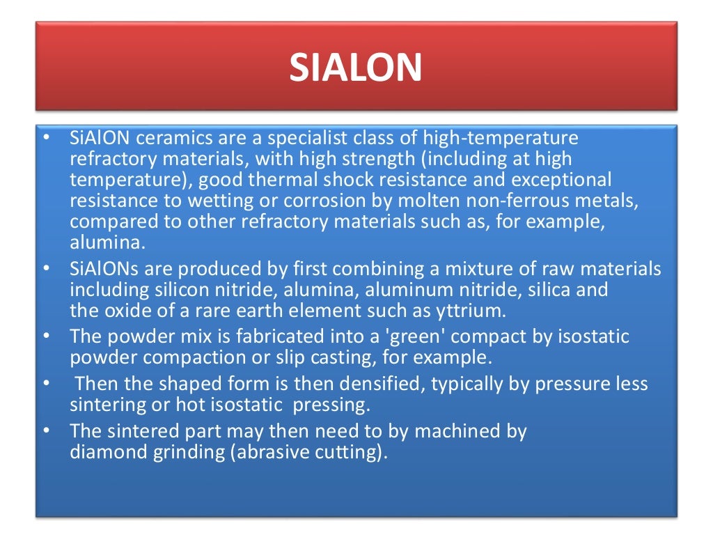 Engineering ceramics