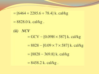 Engineering Chemistry Unit 6 title Combustion of fuels | PPTX