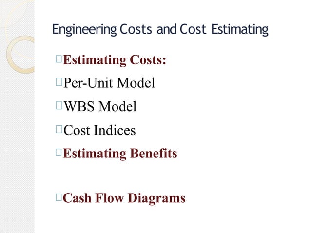 Engineering Cost & Estimation .pptx