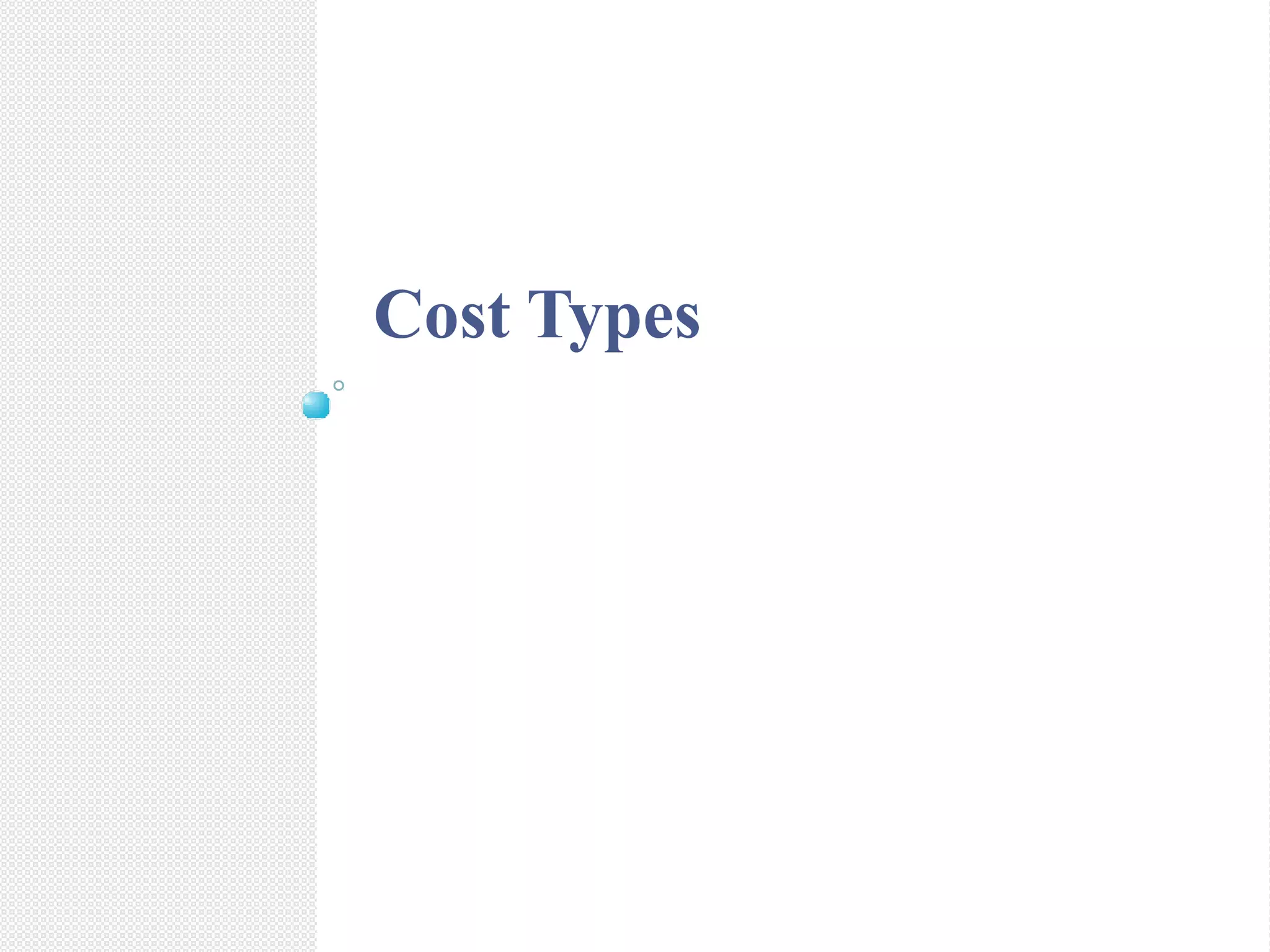 Cost Types
 