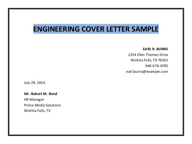 Engineering Cover Letter Sample Pdf Engineering Cover Letter Sample Pdf