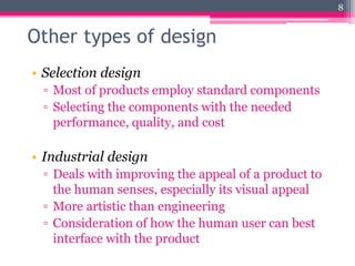 Selecting Design Engineering design | PPTX