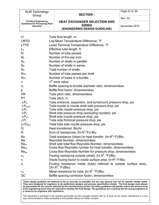 Engineering design guideline hx rev 3 | PDF