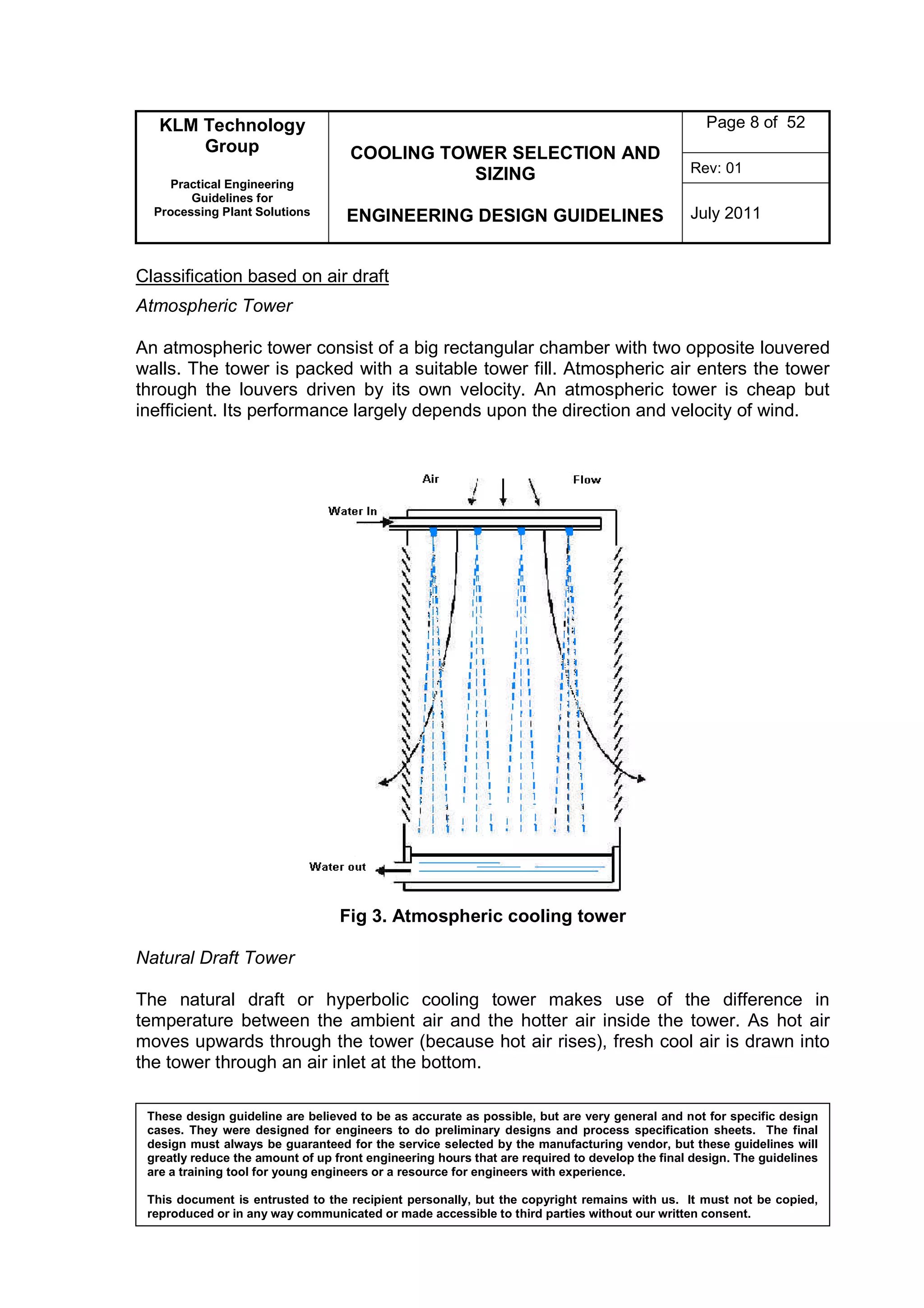 Engineering design guidelines cooling towers - rev01 | PDF | Business ...