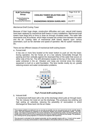 Engineering design guidelines cooling towers - rev01 | PDF