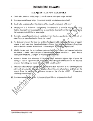 Engineering Drawing 100 Q.Ans