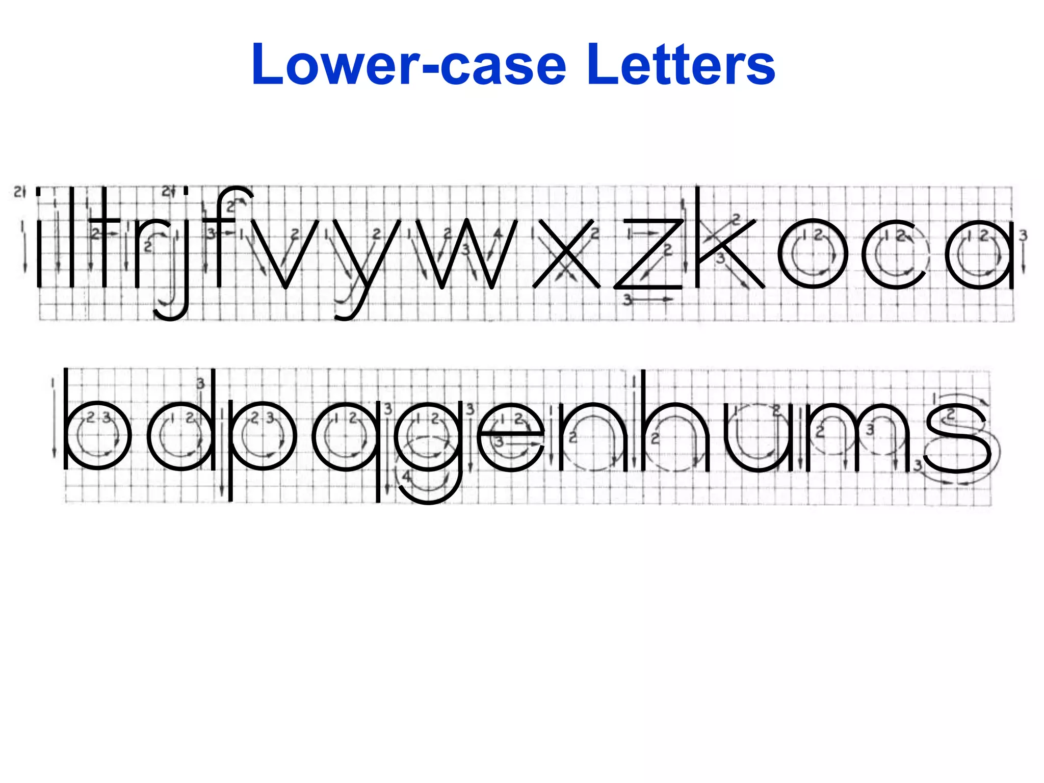 Lower-case Letters
 