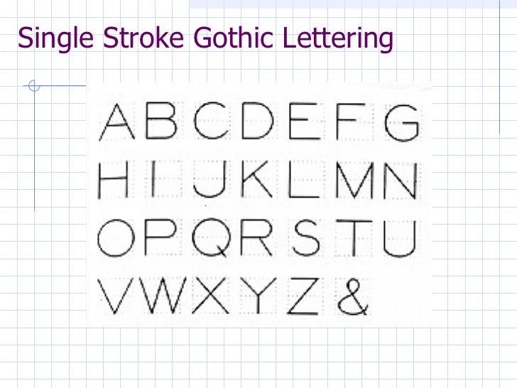 Worksheet A B C D In Vertical Letter engineering drawing lettering lesson 3 14