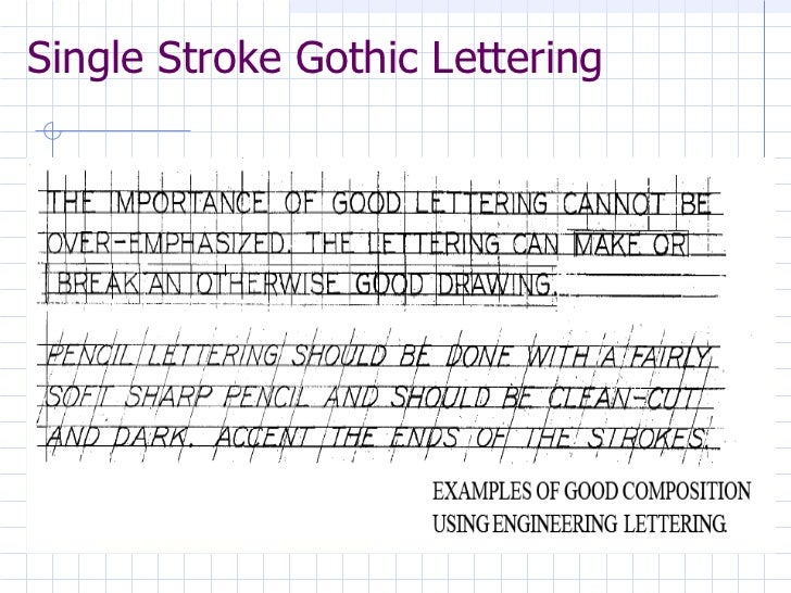 engineering lettering