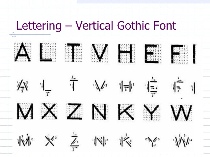 engineering lettering