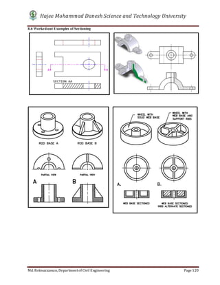 Hajee Mohammad Danesh Science and Technology University
Md. Roknuzzaman, Department of Civil Engineering Page 120
8.6 Worked-out Examples of Sectioning
 