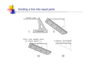 Dividing a line into equal parts
 
