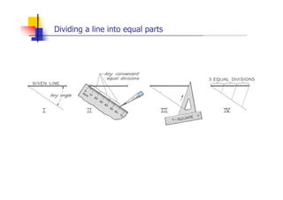 Dividing a line into equal parts
 