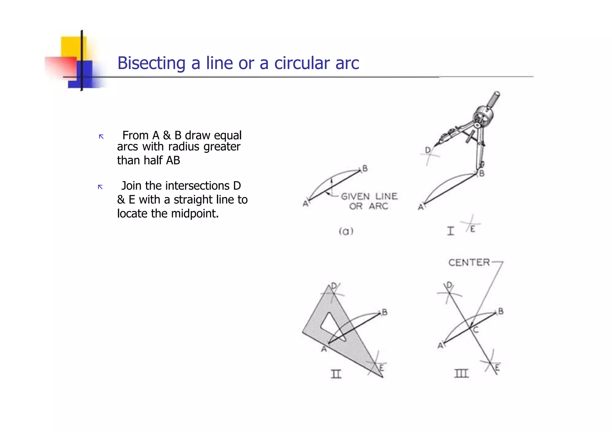 Engineering drawing (geometric construction) lesson 4 | PPT | Geography ...