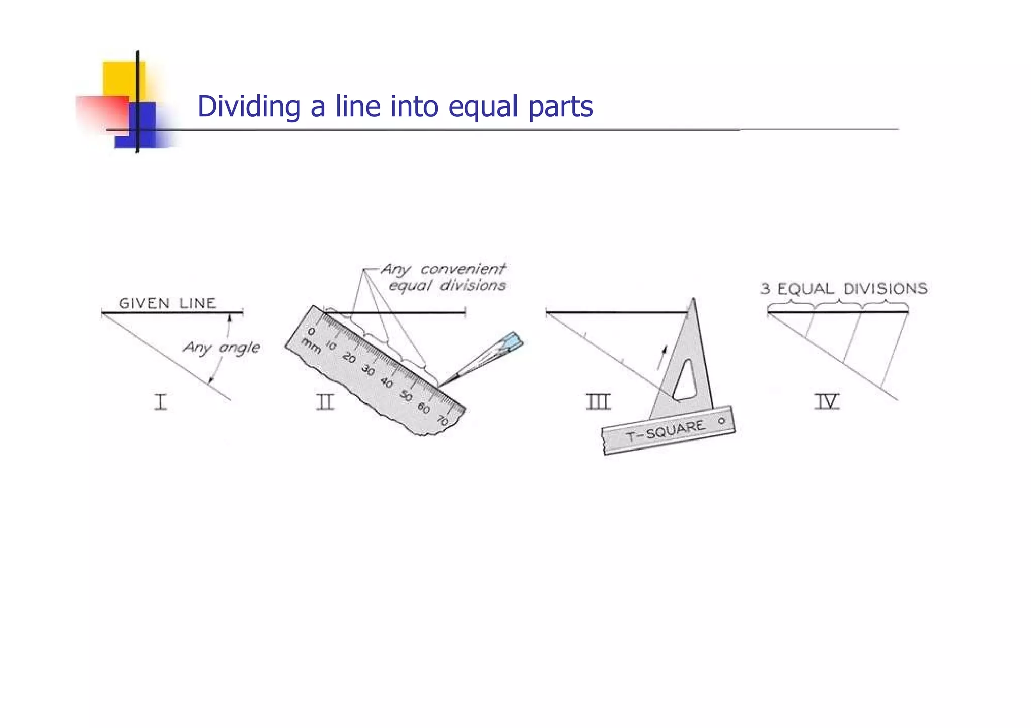 Dividing a line into equal parts  