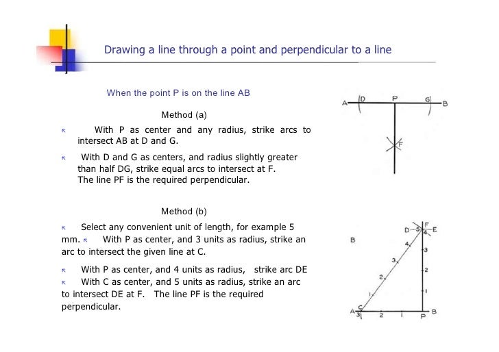 Midpoint Line Drawing Algorithm Example : Engineering drawing geometric construction lesson