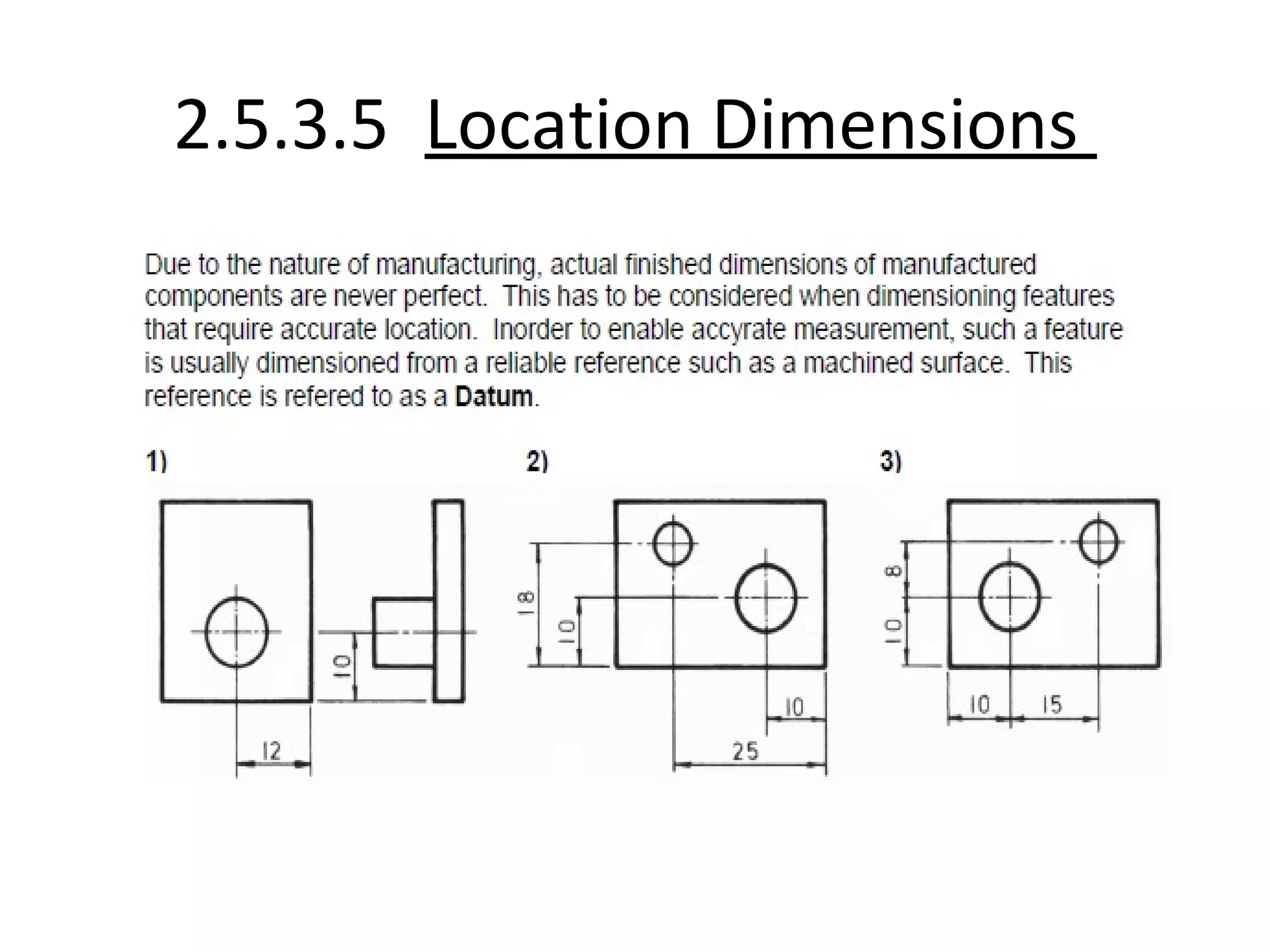 2.5.3.5 Location Dimensions
 