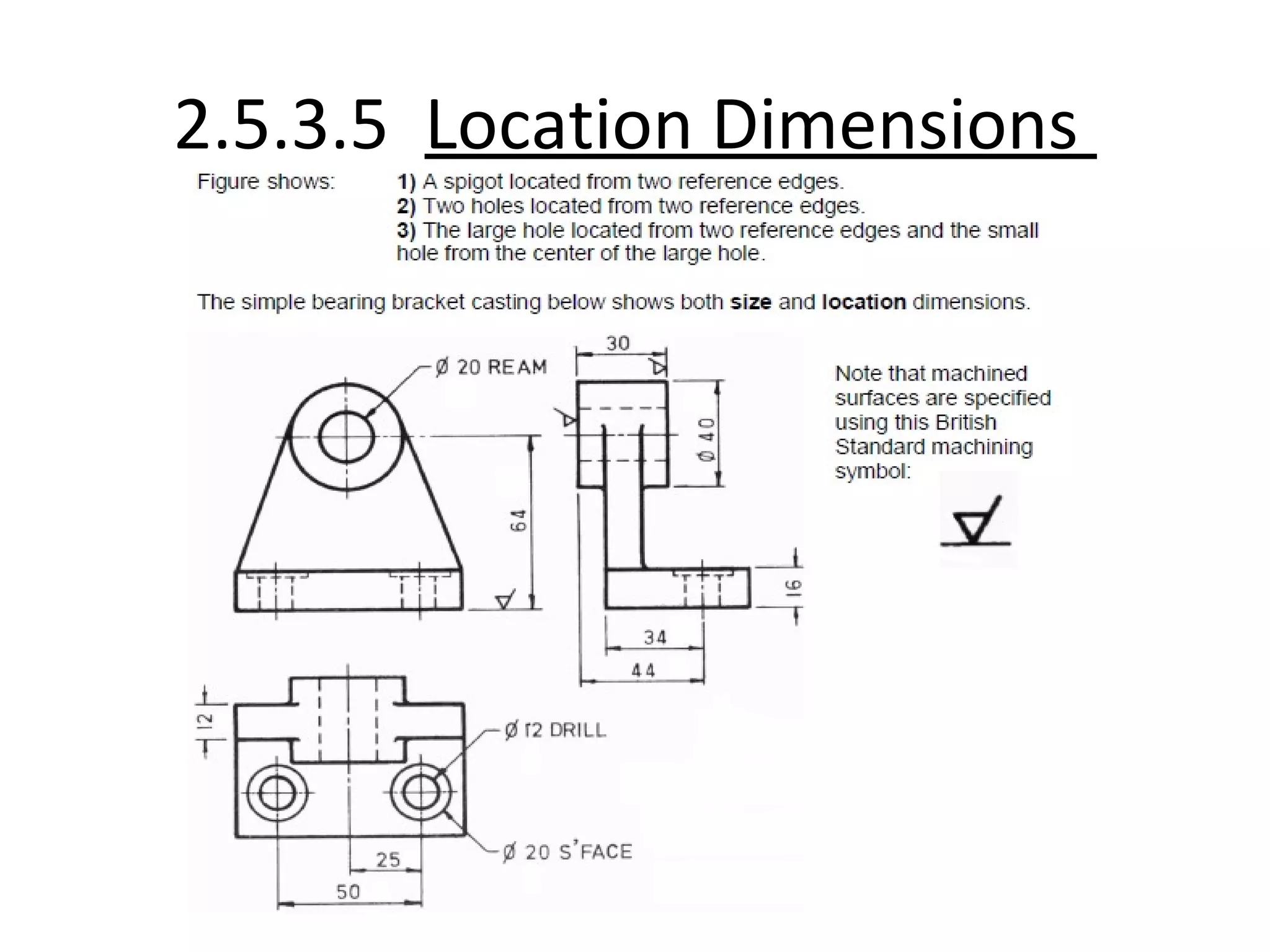 2.5.3.5 Location Dimensions
 