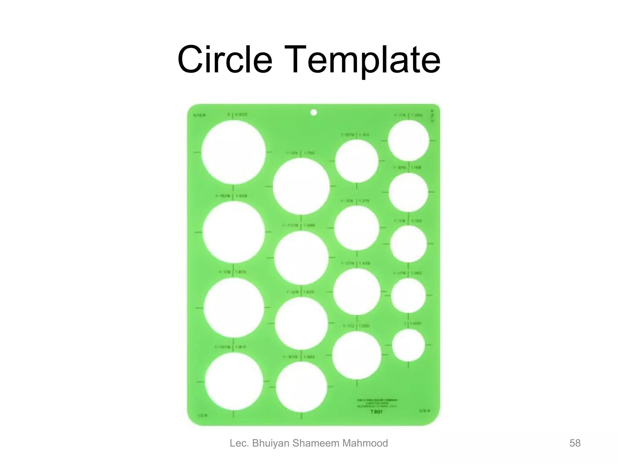 Circle Template Lec. Bhuiyan Shameem Mahmood 