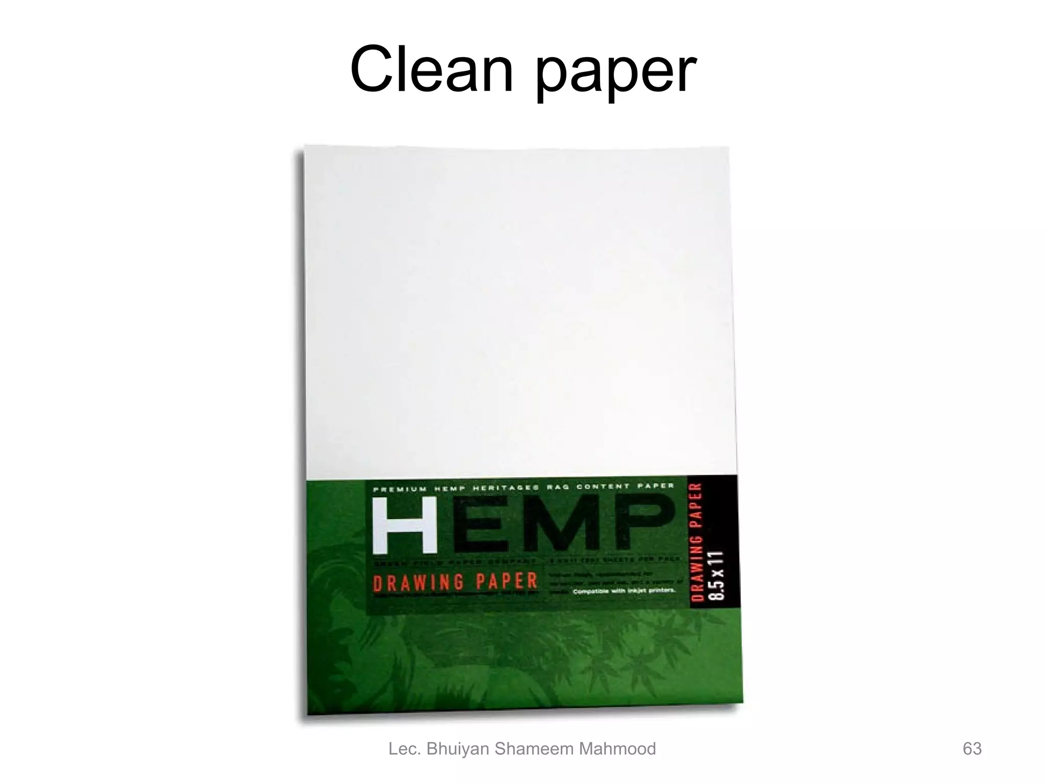 Clean paper Lec. Bhuiyan Shameem Mahmood 